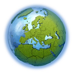 Europe on planet Earth
