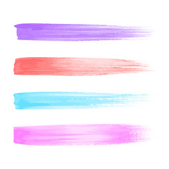 Vector watercolor brush strokes