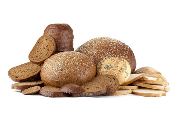 pumpernickel and rye bread