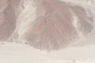 Nasca line of The Astronaut  Geoglyph, Nazca, Peru