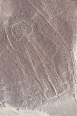 Nasca line of The Astronaut  Geoglyph, Nazca, Peru