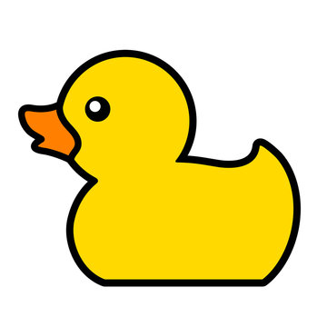 Yellow rubber duck icon