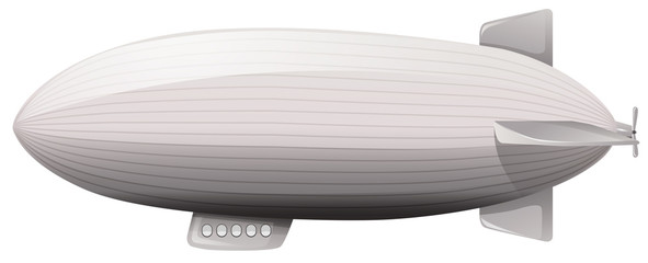 White balloon flying on white background