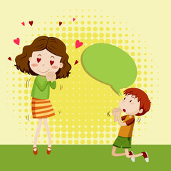 Boy in love with girl