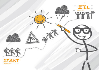 Ziele gemeinsam erreichen - Schwierigkeiten überwinden