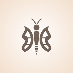 Icon Of Butterfly.