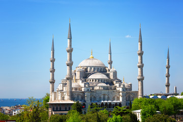 Naklejka na ściany i meble Sultan Ahmed Mosque in Istanbul, Turkey