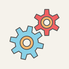 Teamwork Flat Web Icon