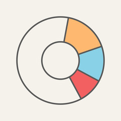 Infographics Flat Web Icon