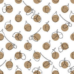 acorns pattern dot