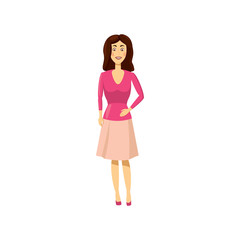 Mom icon in cartoon style 