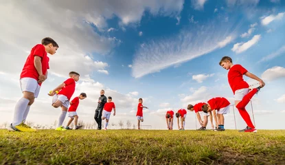Rolgordijnen Kids soccer team © Dusan Kostic
