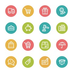 Shopping web icons