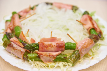 アスパラのベーコン巻き