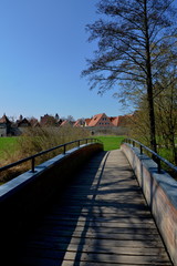 Alte Holzbrücke über die Wörnitz
