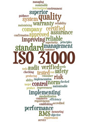 ISO 31000 - Risk management, word cloud concept 7