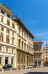 Fototapeta na wymiar Buildings in the city centre of Rome