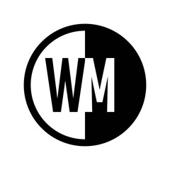 INITIAL CIRCLE HALF LOGO WM