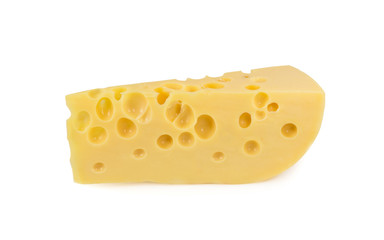 Milk cheese with holes