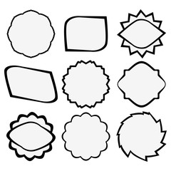 Set of decorative element for design.