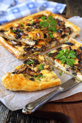 Mushroom tart