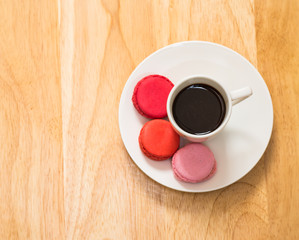 macaron and coffee