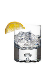 lowball with lemon