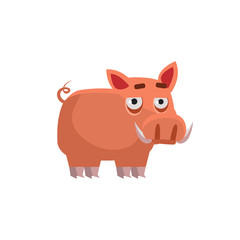 Wart Hog Funny Illustration