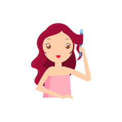 Girl With Fluting Iron