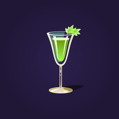 Herbal Cocktail Illustration