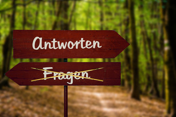 Schild 104 - Antworten