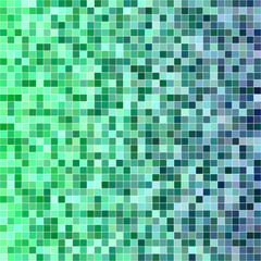 Green blue square mosaic vector background design