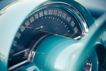 Retro car dashboard