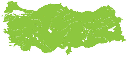 A large and detailed map of Turkey