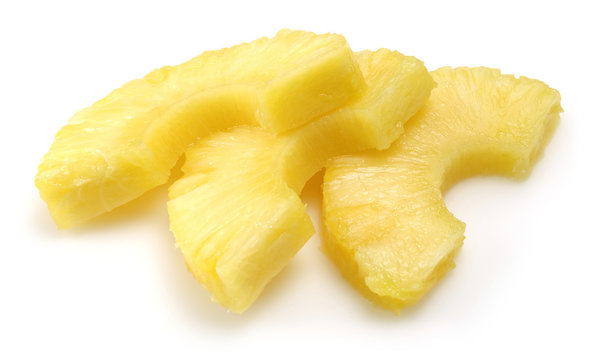 Slice Peeled Pineapple 
