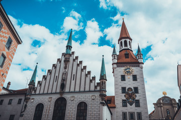 Obraz premium Gothic styled building with attached tower