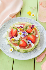 Wassermelone mit frischen Fruechten