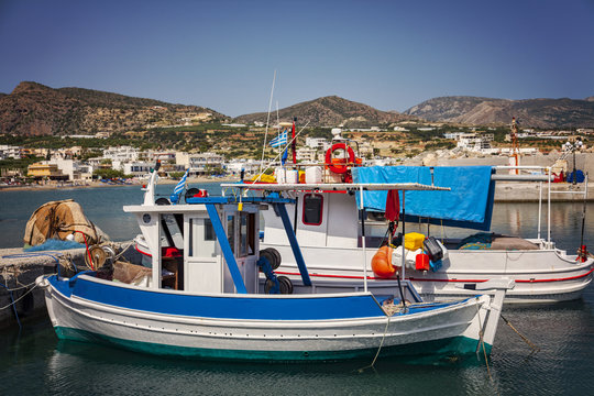 Crete fishing boats