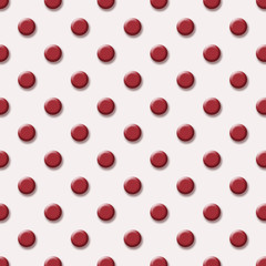 steamless simple pattern with red buttons
