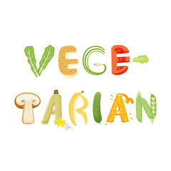 Vegetarian food letter