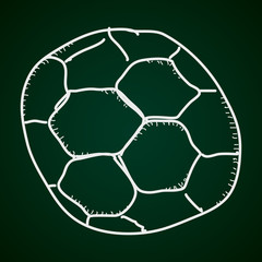 Obraz premium Simple doodle of a football