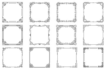 Thin line geometric frames, vector linear frames