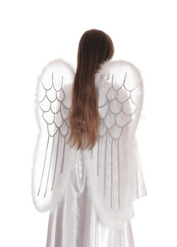 Angel standing from back 3.