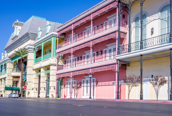 Orleans' style building during sunny day © eunikas