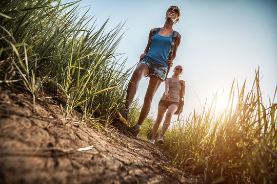 Lady hikers