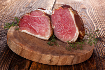 Traditional smoked meat.