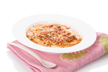 Delicious porridge breakfast.