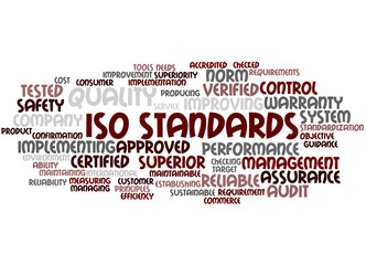 ISO Standards, word cloud concept 3