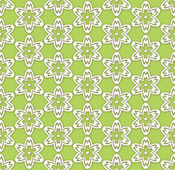 Cut white paper flowers on a white background