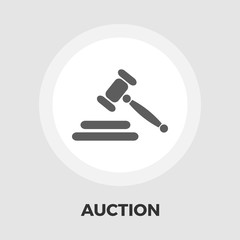 Auction flat icon